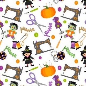 Halloween Sewing Notions White