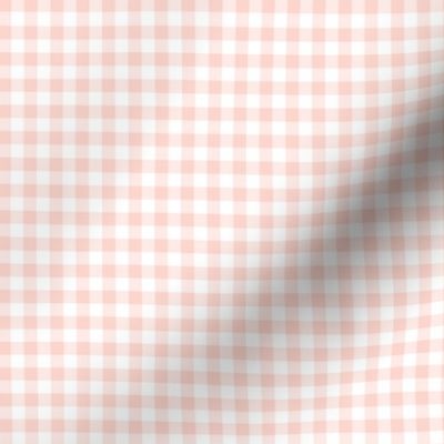 1/4" Shell Pink Gingham