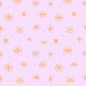 Summer Suns and Stars Regular Scale baby pink orange by Jac Slade