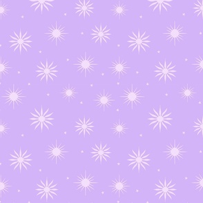 Summer Suns and Stars Regular Scale lilac purple blue by Jac Slade