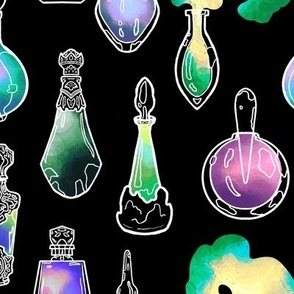 Magic Potion Bottles Sea Witch