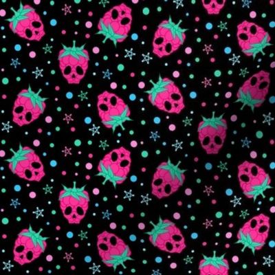 Retched Raspberry fabric (Noir)