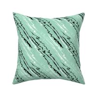 Slanted Marble Mint Green