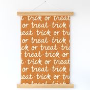 large // Trick or Treat Halloween on Burnt Orange