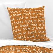 large // Trick or Treat Halloween on Burnt Orange