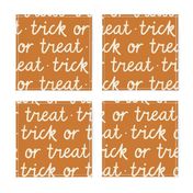 large // Trick or Treat Halloween on Burnt Orange