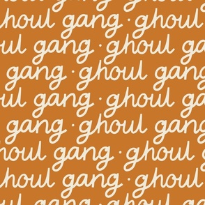 large // Ghoul Gang Halloween on Burnt Orange