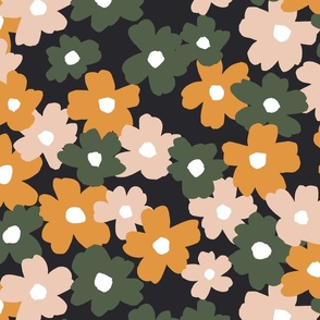 large // Fall Floral for Halloween with Green