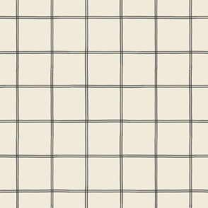 small // Halloween Double Grid Charcoal on Off White