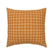 small // Organic Tartan in Burnt Orange Pumpkin