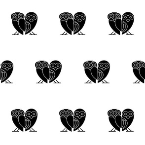 Heart shaped Owls