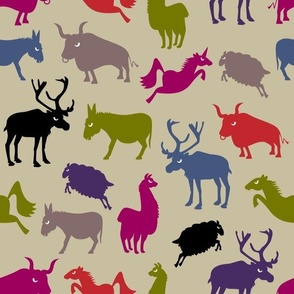 Hotheaded herd - large multi-color  (Angry Animals)