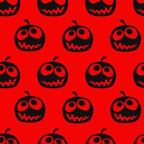 Black and Red Halloween Pumpkins