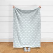 Large Subtle Trotting Horse Silhouette, Duck Egg Blue