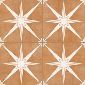 3" scale - Arlo star tiles - golden brown - LAD22