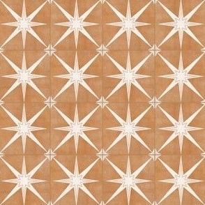 1.5" scale - Arlo star tiles - golden brown - LAD22