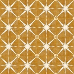 1.5" scale - Arlo star tiles - mustard - LAD22