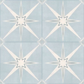 6" scale - Arlo star tiles - soft blue - LAD22