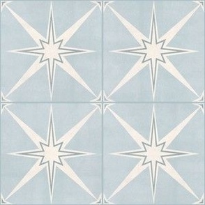 3" scale - Arlo star tiles - soft blue - LAD22