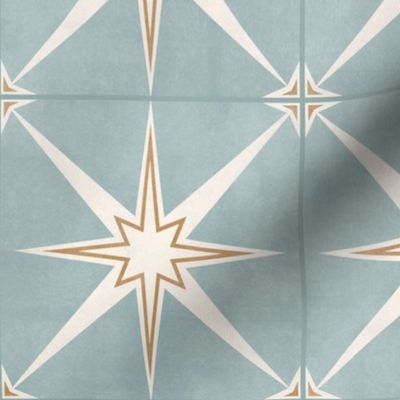 6" scale - Arlo star tiles - blue golden - LAD22