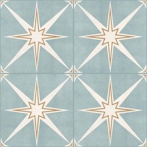 3" scale - Arlo star tiles - blue golden - LAD22