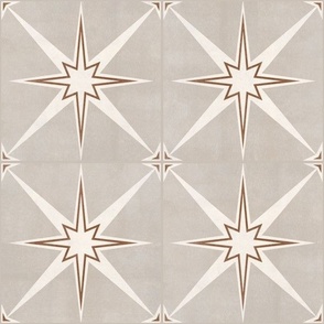 6" scale - Arlo star tiles - neutral - LAD22