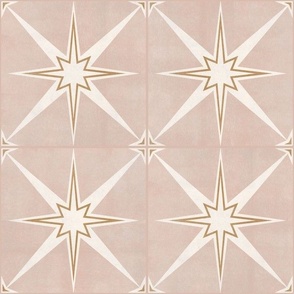 6" scale - Arlo star tiles - blush - LAD22