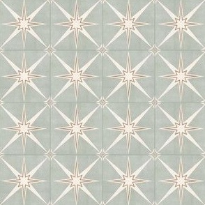 1.5" scale - Arlo star tiles - light sage - LAD22
