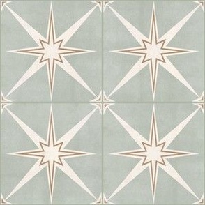 3" scale - Arlo star tiles - light sage - LAD22