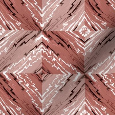Slanted Marble Checkerboard in Dusty Rose Pinks