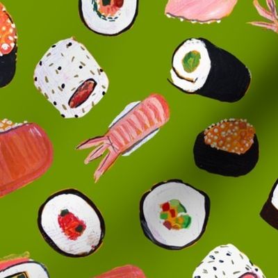 Sushi (Medium Scale) // Apple Green