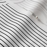 Black and White Wavy Lines and Eyes