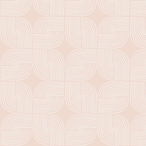 Entwined - Geo Lines Blush Pink by Angel Gerardo - Large Scale