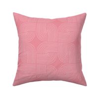 Entwined - Geo Lines Bubble Gum Pink by Angel Gerardo - Large Scale
