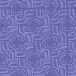 Entwined - Geo Lines Purple by Angel Gerardo