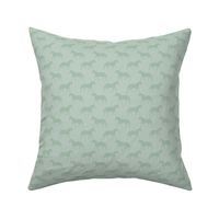 Small Subtle Trotting Horse Silhouette, Sage Green