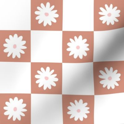 daisies checkers - nude