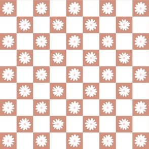 daisies checkers - nude