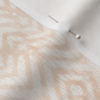 Rustic Geometric Ikat - 12" large - peach blush