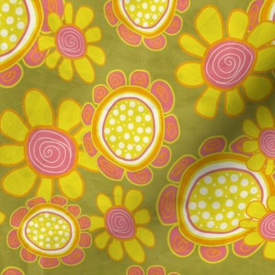 Optimism Floral on lemon lime