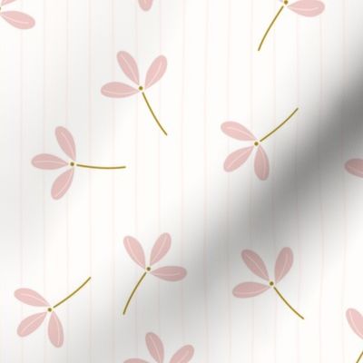 Small - Ditsy Floral on Stripes