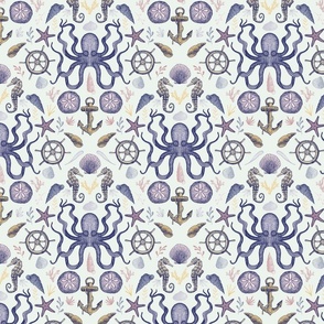 New Nautical Damask design - small