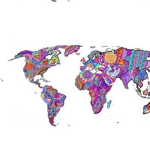 Colorful Psychedelic map 