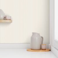 Ticking Stripe: Dark Bone & Cream, Bone Pillow Ticking