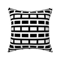 Black and White Rectangle (mix and match geometric) by Su_G_©SuSchaefer2023