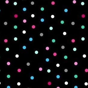 Polka Dot Noir - Rainbow Sprinkles