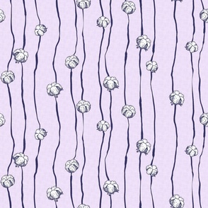 Lavender Cotton Puffs