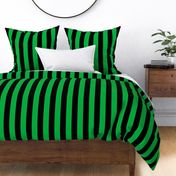 Cabana Stripe - clean - 2" stripes - green and black