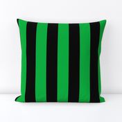 Cabana Stripe - clean - 2" stripes - green and black