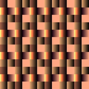 Colored square design with gold an  brown squares changing color